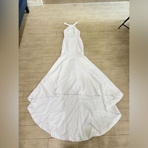 High Neck Mermaid Wedding Dress